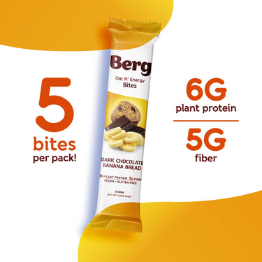 Berg Bites - 1.5oz Dark Chocolate Banana Bread Energy Bites